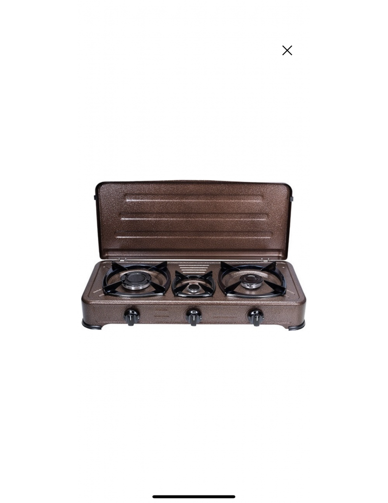 CalferGas Οικιακό Κουζινάκι Υγραερίου (Σφυρίλατο) Μπρονζέ 2+1