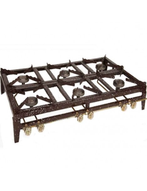 Κουζινάκι επαγγελματικό βαρέως (6 εστίες) CalferGas ΒΑ-600