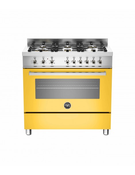 ΚΟΥΖΙΝΑ BERTAZZONI PRO90 6 HYB S GI T | ΦΟΥΡΝΟΣ ΑΕΡΙΟΥ ΜΕ ΑΕΡΑ ΚΑΙ ΓΚΡΙΛ ΗΛΕΚΤΡΙΚΟ 