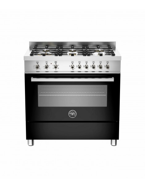 ΚΟΥΖΙΝΑ BERTAZZONI PRO90 6 HYB S GI T | ΦΟΥΡΝΟΣ ΑΕΡΙΟΥ ΜΕ ΑΕΡΑ ΚΑΙ ΓΚΡΙΛ ΗΛΕΚΤΡΙΚΟ 