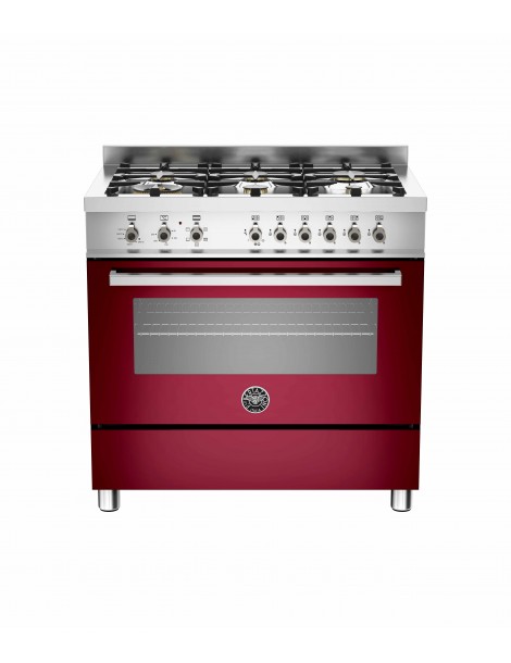 ΚΟΥΖΙΝΑ BERTAZZONI PRO90 6 HYB S GI T | ΦΟΥΡΝΟΣ ΑΕΡΙΟΥ ΜΕ ΑΕΡΑ ΚΑΙ ΓΚΡΙΛ ΗΛΕΚΤΡΙΚΟ 