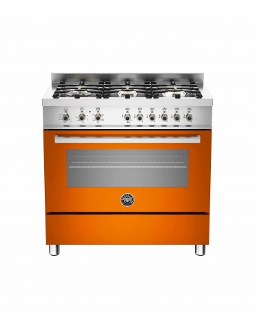 ΚΟΥΖΙΝΑ BERTAZZONI PRO90 6 HYB S GI T | ΦΟΥΡΝΟΣ ΑΕΡΙΟΥ ΜΕ ΑΕΡΑ ΚΑΙ ΓΚΡΙΛ ΗΛΕΚΤΡΙΚΟ 