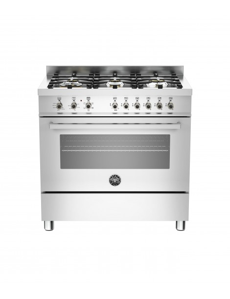 ΚΟΥΖΙΝΑ BERTAZZONI PRO90 6 HYB S GI T | ΦΟΥΡΝΟΣ ΑΕΡΙΟΥ ΜΕ ΑΕΡΑ ΚΑΙ ΓΚΡΙΛ ΗΛΕΚΤΡΙΚΟ 