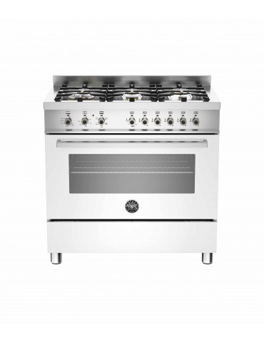 ΚΟΥΖΙΝΑ BERTAZZONI PRO90 6 HYB S GI T | ΦΟΥΡΝΟΣ ΑΕΡΙΟΥ ΜΕ ΑΕΡΑ ΚΑΙ ΓΚΡΙΛ ΗΛΕΚΤΡΙΚΟ 