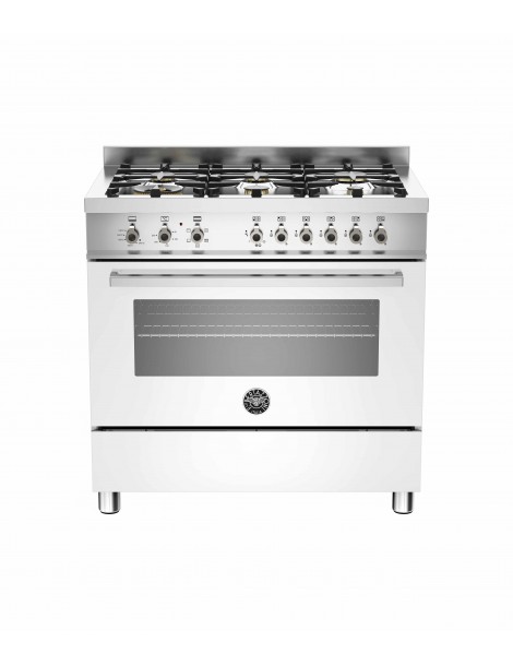 ΚΟΥΖΙΝΑ BERTAZZONI PRO90 6 HYB S GI T | ΦΟΥΡΝΟΣ ΑΕΡΙΟΥ ΜΕ ΑΕΡΑ ΚΑΙ ΓΚΡΙΛ ΗΛΕΚΤΡΙΚΟ 