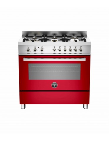 ΚΟΥΖΙΝΑ BERTAZZONI PRO90 6 HYB S GI T | ΦΟΥΡΝΟΣ ΑΕΡΙΟΥ ΜΕ ΑΕΡΑ ΚΑΙ ΓΚΡΙΛ ΗΛΕΚΤΡΙΚΟ 