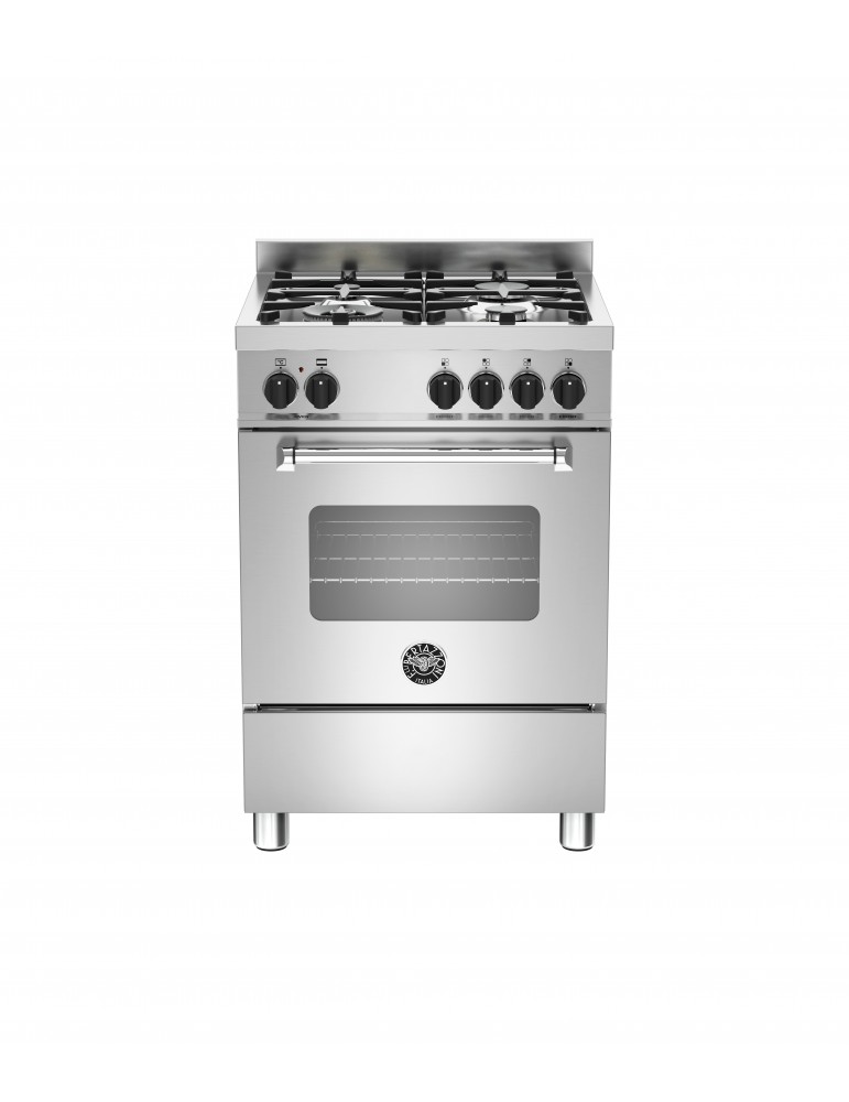 ΚΟΥΖΙΝΑ BERTAZZONI MAS60 4 GEV S X E | ΦΟΥΡΝΟΣ ΑΕΡΙΟΥ ΜΕ ΑΕΡΑ ΚΑΙ ΓΚΡΙΛ ΗΛΕΚΤΡΙΚΟ 