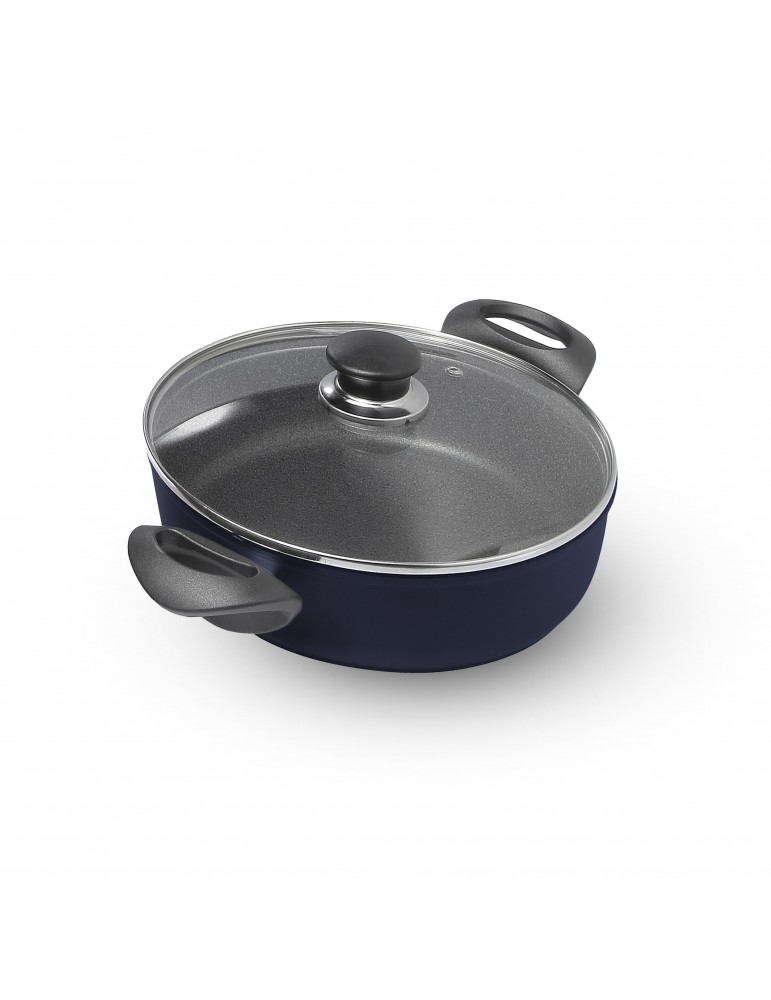 ΣΩΤΕΖΑ BALLARINI CPR42 | Σωτεζα 28εκ.+ καπακι | CAPRI GRANITIUM